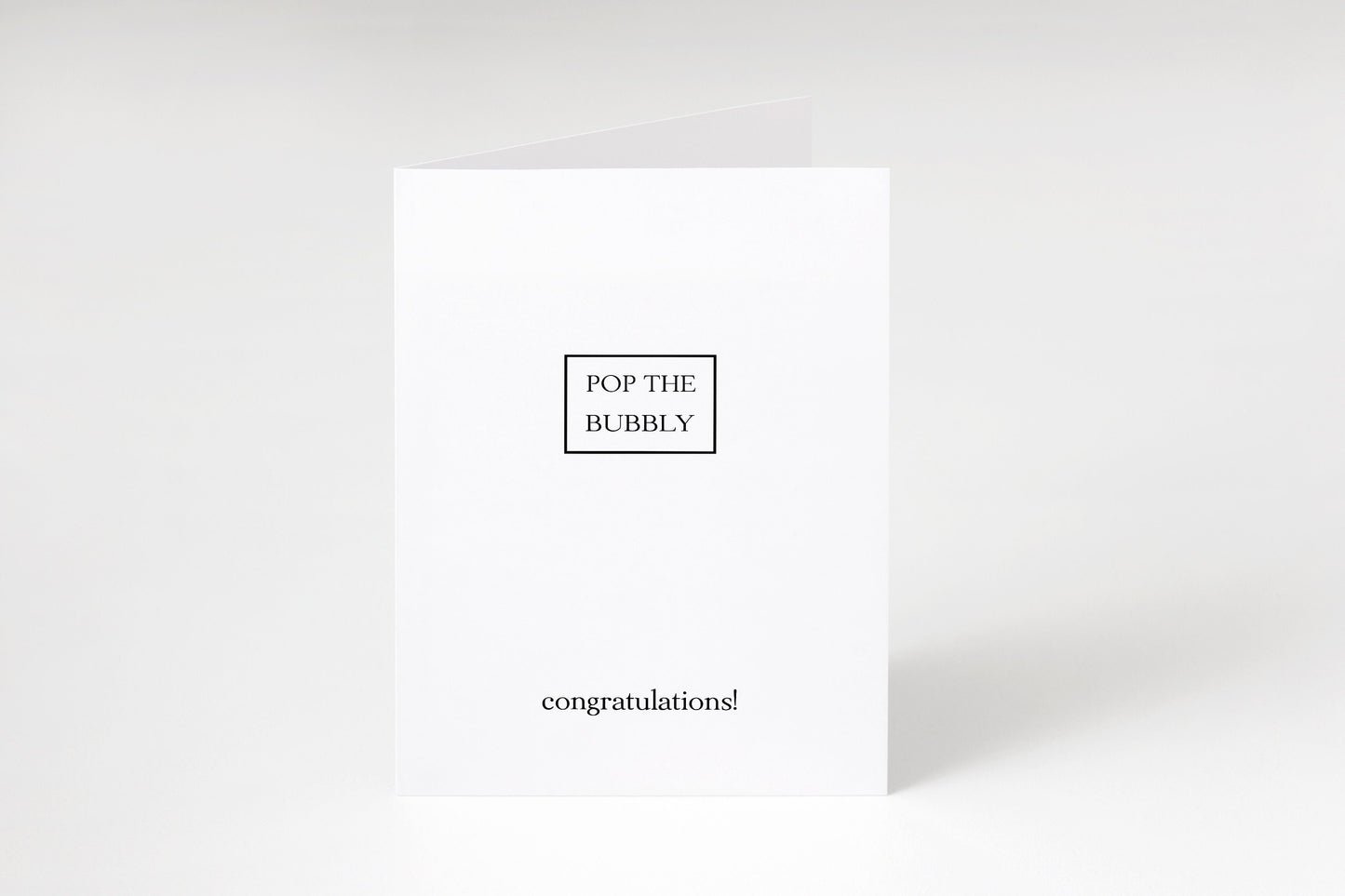 Pop the bubbly,Congratulations card,Graduation card,New job card,Encouraging card,Well done card,Celebration card,Good luck card