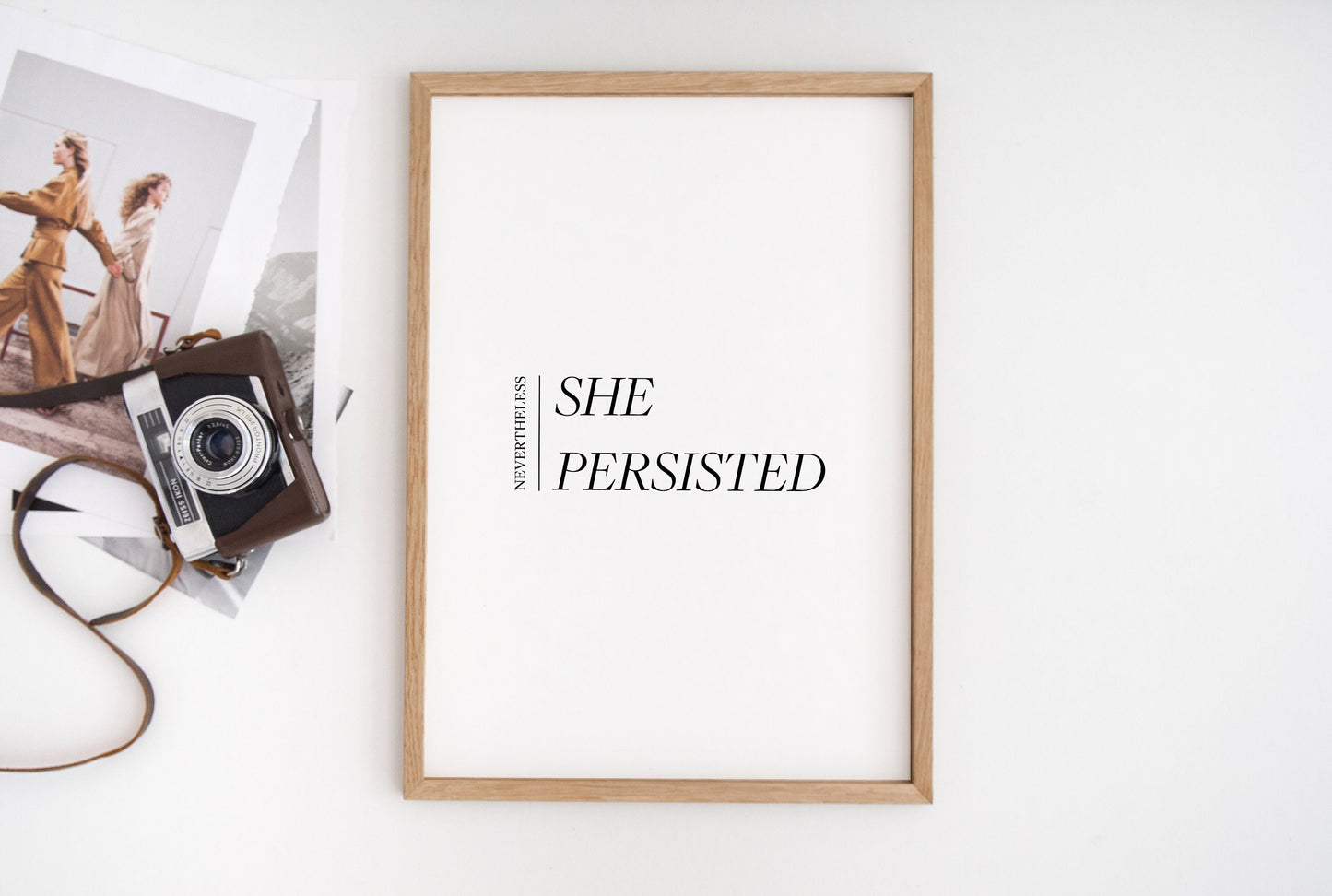 Nevertheless she persisted,She persisted print,Gift for her,Inspirational print,Inspirational quote,Feminist print,Feminist wall art