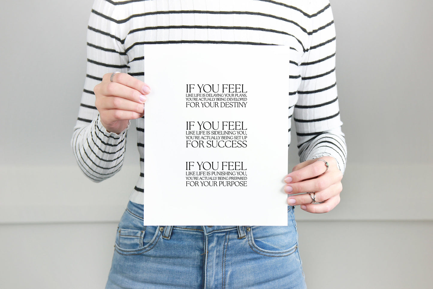 If you feel,Inspirational wall art,Motivational quote print,Positive quote,Wall art,Encouragement gift,Destiny,Success,Purpose