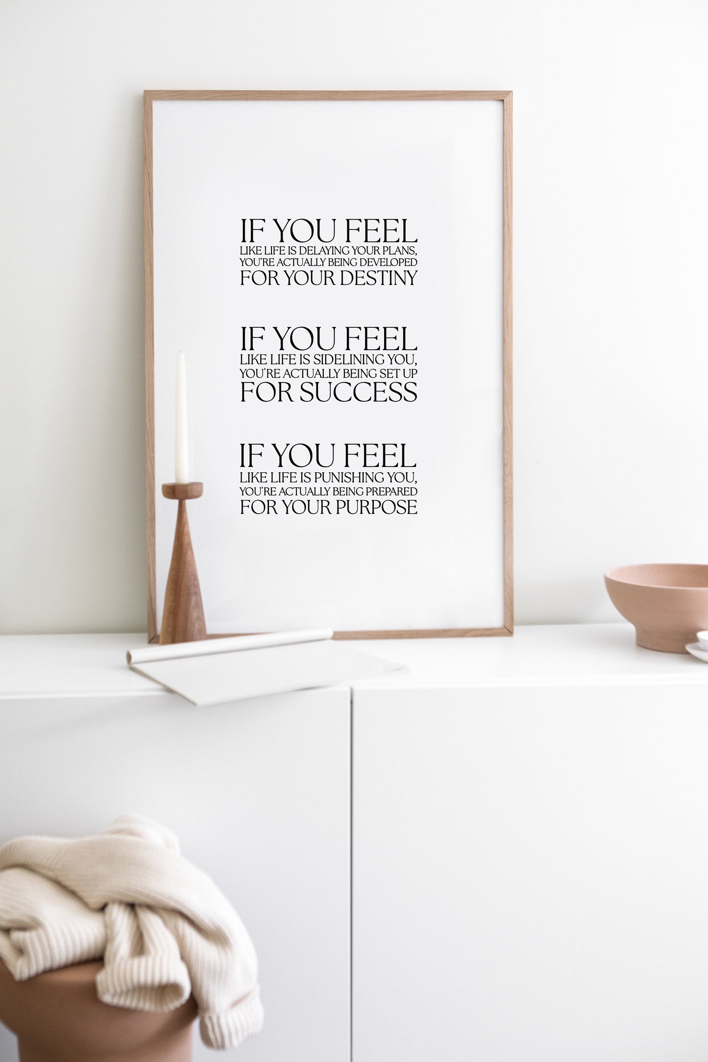 If you feel,Inspirational wall art,Motivational quote print,Positive quote,Wall art,Encouragement gift,Destiny,Success,Purpose