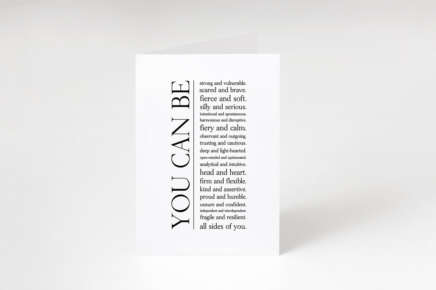 You can be card,Thinking of you card,Inspirational card,Motivational saying,Encouragement card,Support card,Positive card,Mindset,Mindful