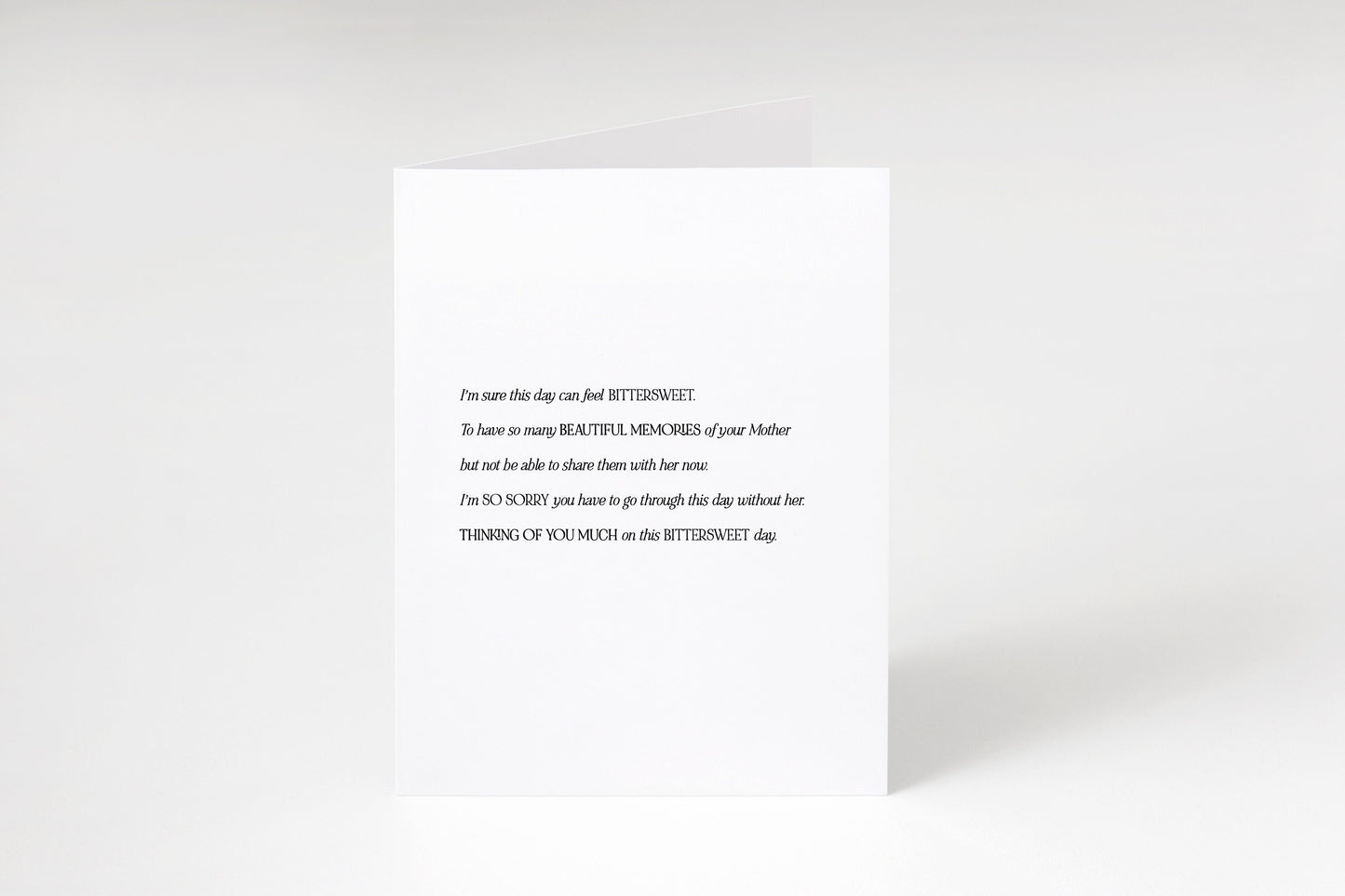 I’m sure this day can feel bittersweet Loss of Mother,Bereavement card,Condolence card,Sorry for your loss,Mother’s day loss card,Sympathy