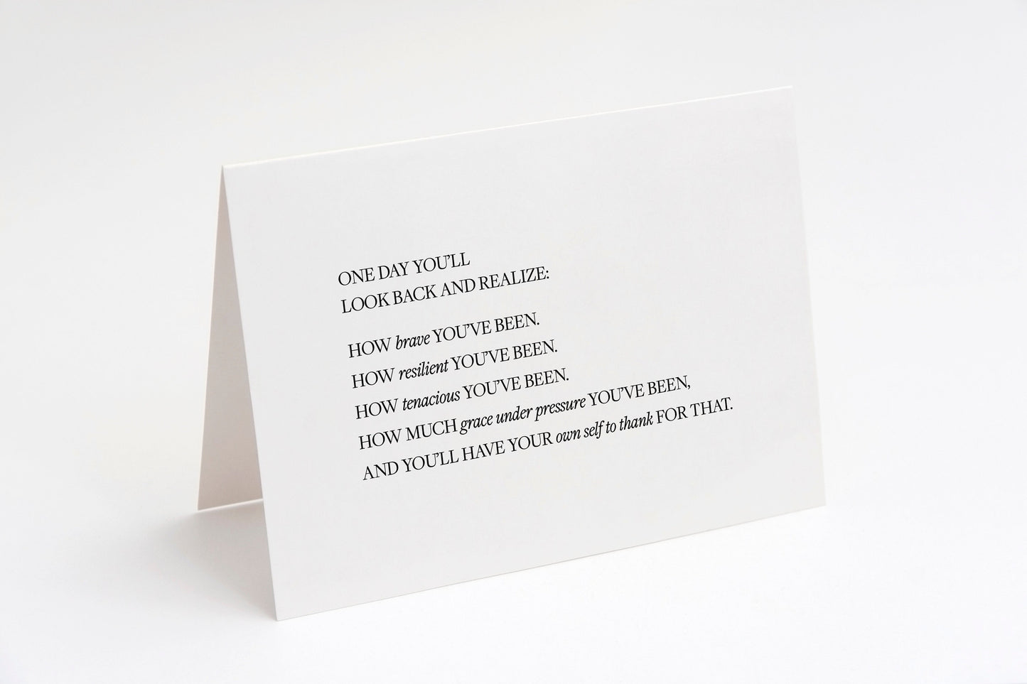 One day you’ll look back,Inspirational quote card,Encouraging note,Support card,Positive quote,Hang in there,Thinking of you card,How strong
