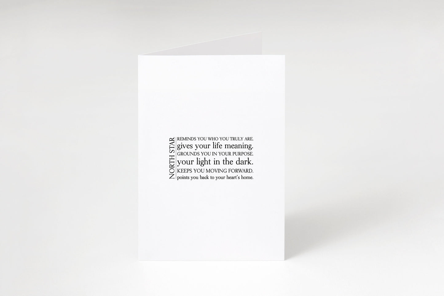 North Star definition card,North Star definition,North Star quote card,Card for him,Card for her,North Star quote,Inspirational card