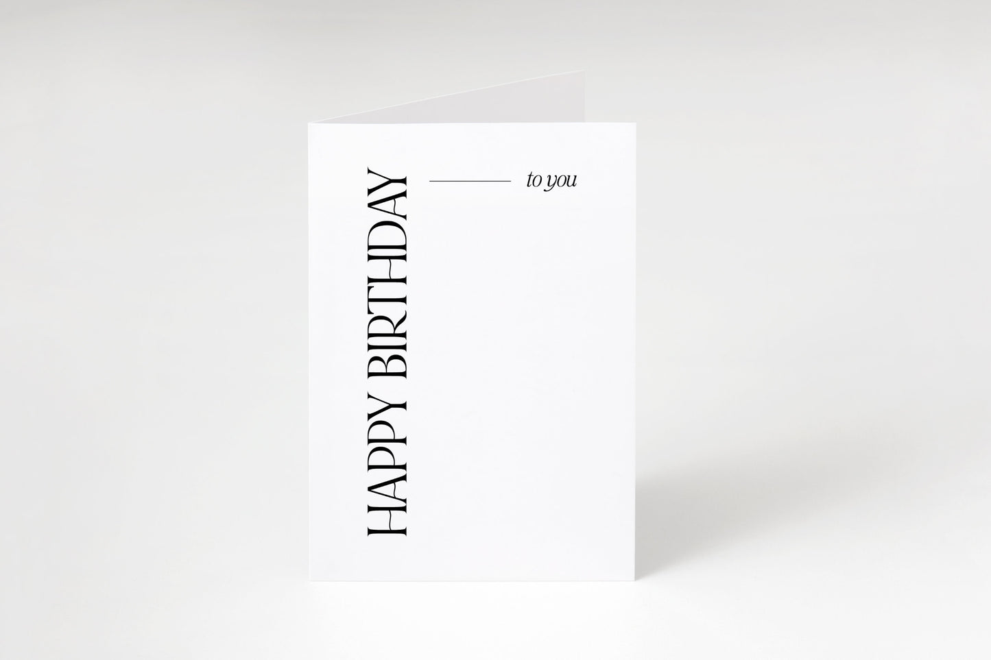 Happy birthday to you card,Birthday card,Happy Birthday,Minimalist birthday card,Card for friend,Gender neutral card,Luxury card