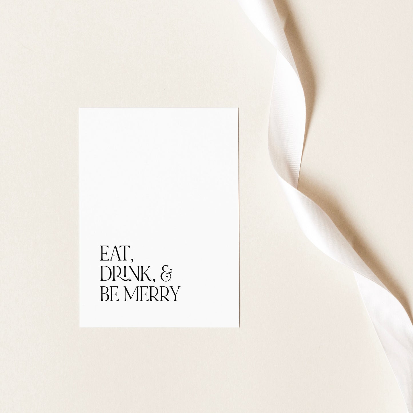 Eat, drink, and be merry cards,Christmas card set,Christmas card pack,Greeting card for Christmas,Card for Christmas,Christmas stationery