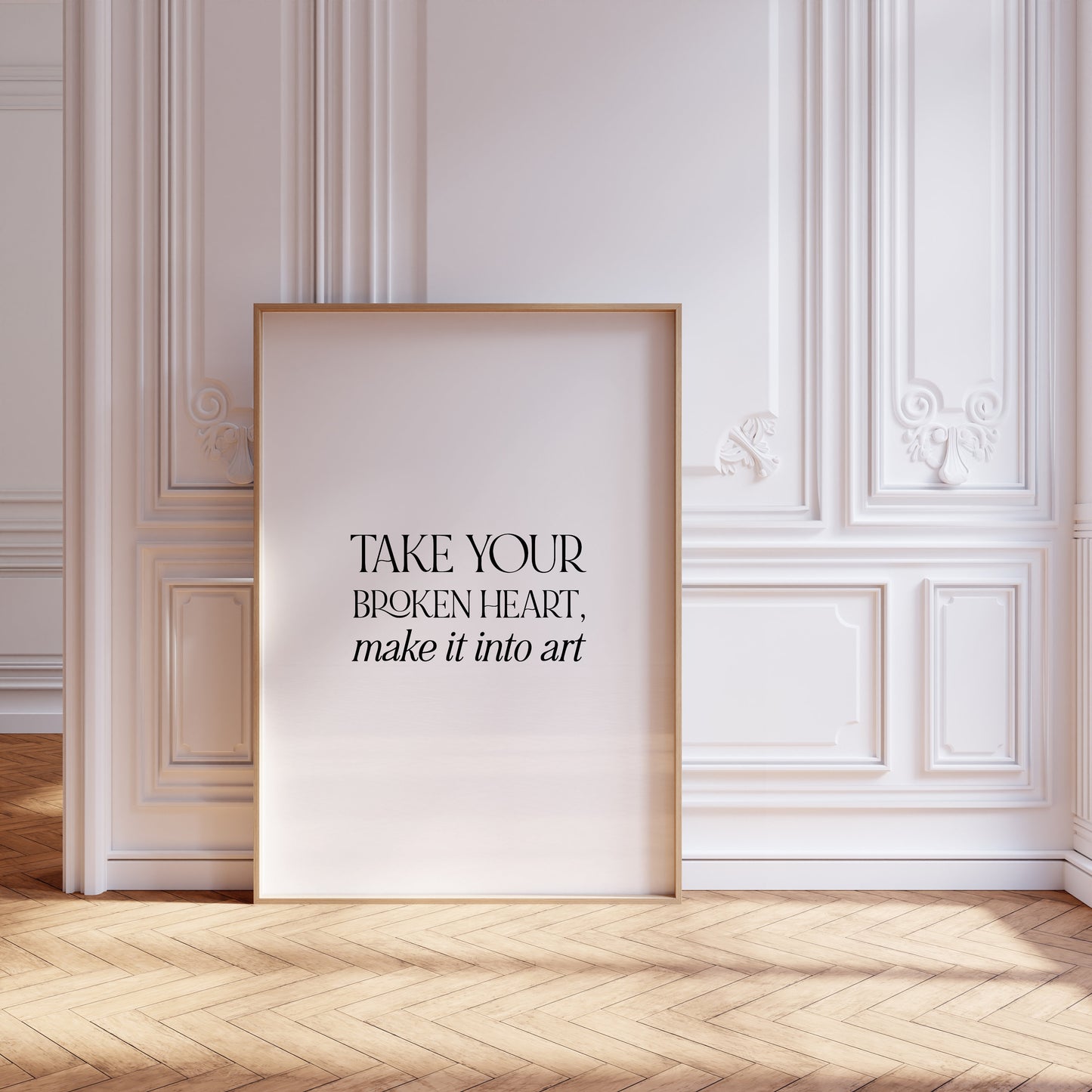 Take your broken heart make into art