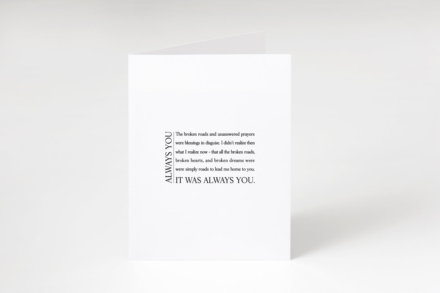 It was always you definition card,It was always you,Anniversary card,Love card,Valentine’s Day card,Card for husband,Card for wife