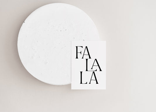 Fa La La Christmas Greeting Card