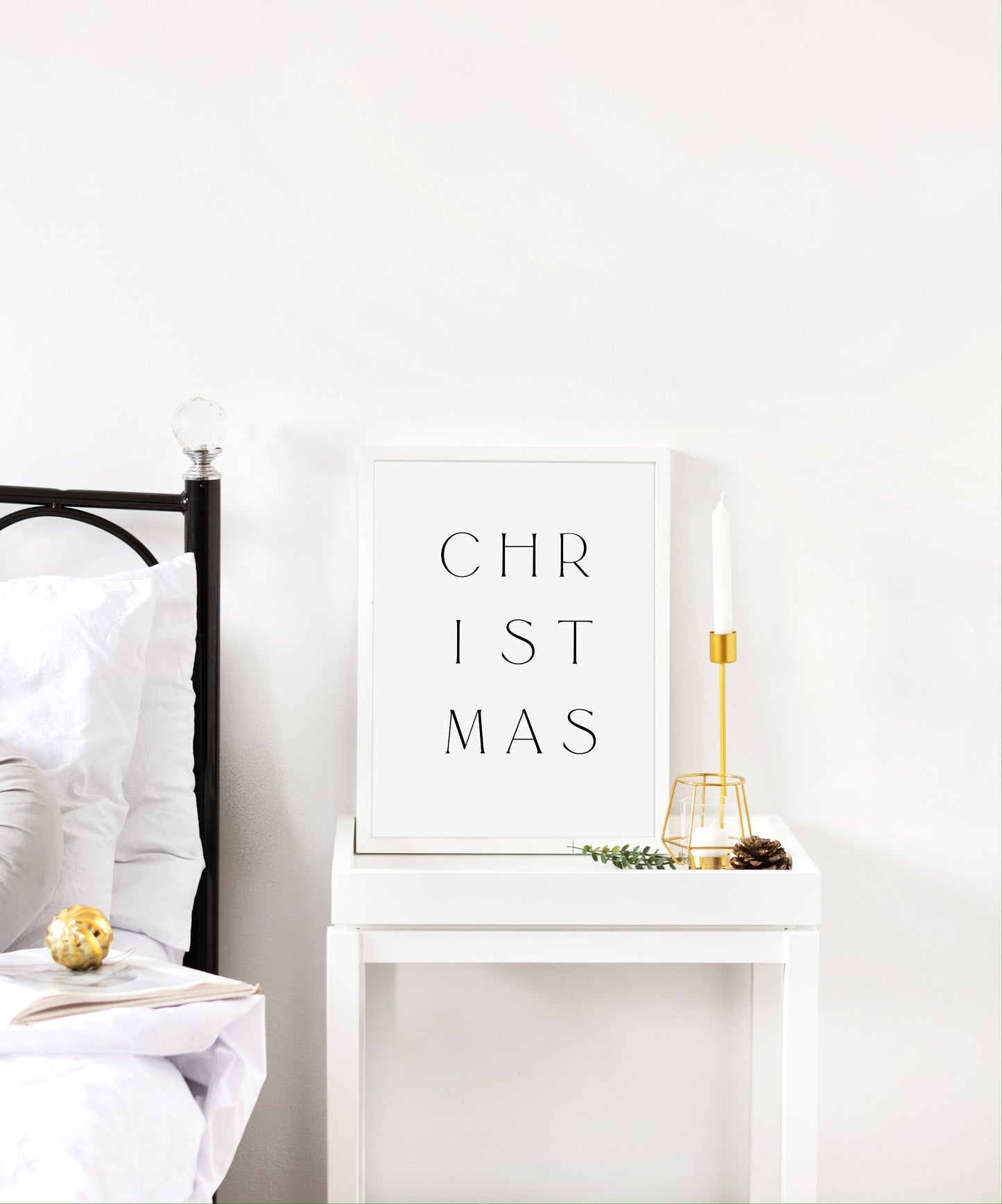 Christmas typography art, Christmas wall art, Christmas wall decor, Holiday wall art, Seasonal decor, Winter decor, Fireplace mantel decor