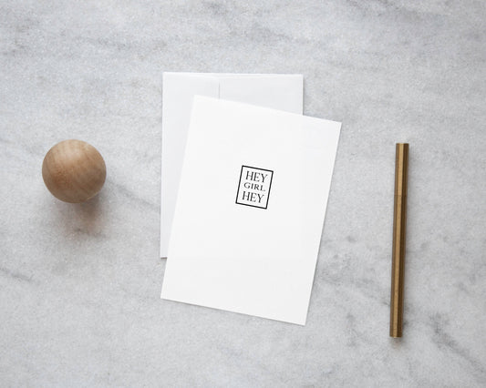 Hey girl hey,Thinking of you card,Just because card,Friendship card,Card for best friend,Card for friend,Sister card,Card for girlfriend