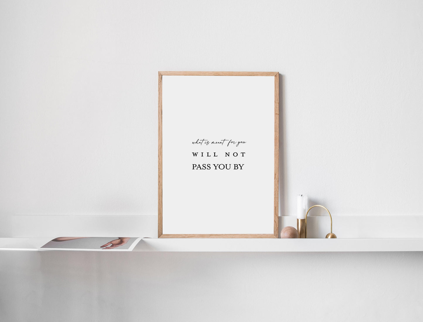 What is meant for you will not pass you by,Inspirational wall art,Motivational quote print,Positive quote,Office wall art,Encouragement gift