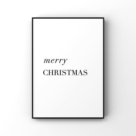 Merry Christmas print, Merry Christmas sign, Christmas typography, Christmas decorations, Modern Christmas decor, Christmas wall art,Holiday