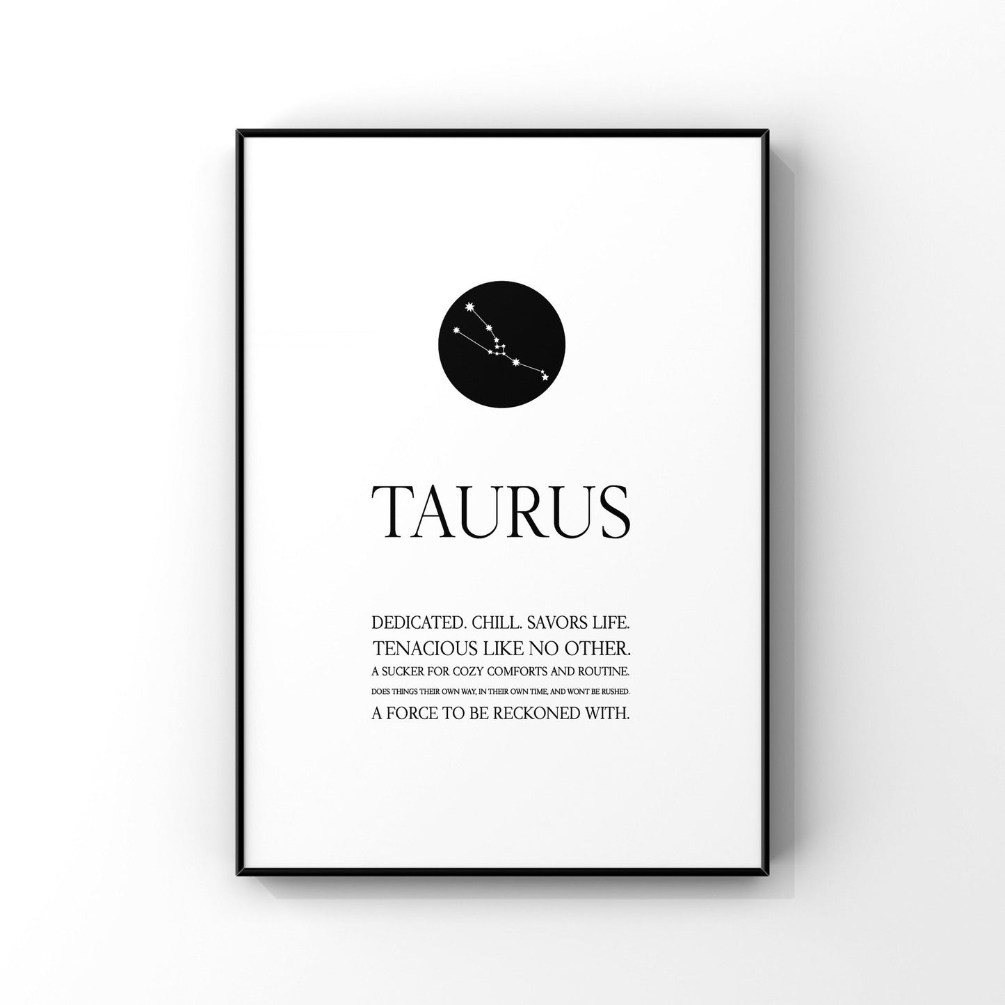 Taurus print,Taurus wall art,Zodiac Taurus print,Taurus constellation,Taurus gift,Zodiac print,Astrology print,Star sign,Zodiac birthday