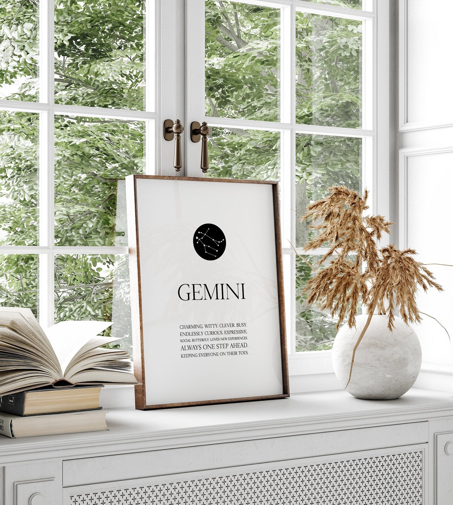 Gemini print,Gemini wall art,Zodiac Gemini print,Gemini constellation,Gemini gift,Zodiac print,Astrology print,Star sign,Zodiac birthday