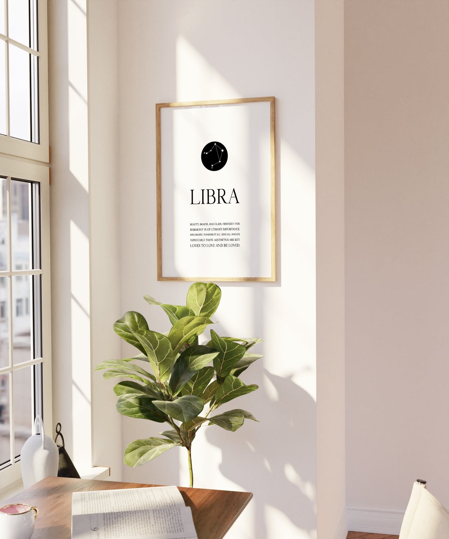 Libra print,Libra wall art,Zodiac Libra print,Libra constellation,Libra gift,Zodiac print,Astrology print,Star sign,Zodiac birthday