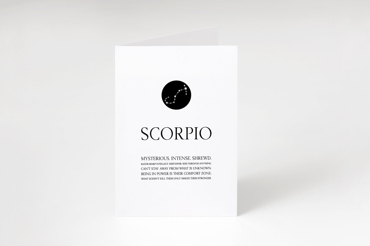 Scorpio greeting card,Zodiac Scorpio card,Zodiac birthday card,Scorpio constellation card,Astrology card,Scorpio gift,Zodiac greeting card