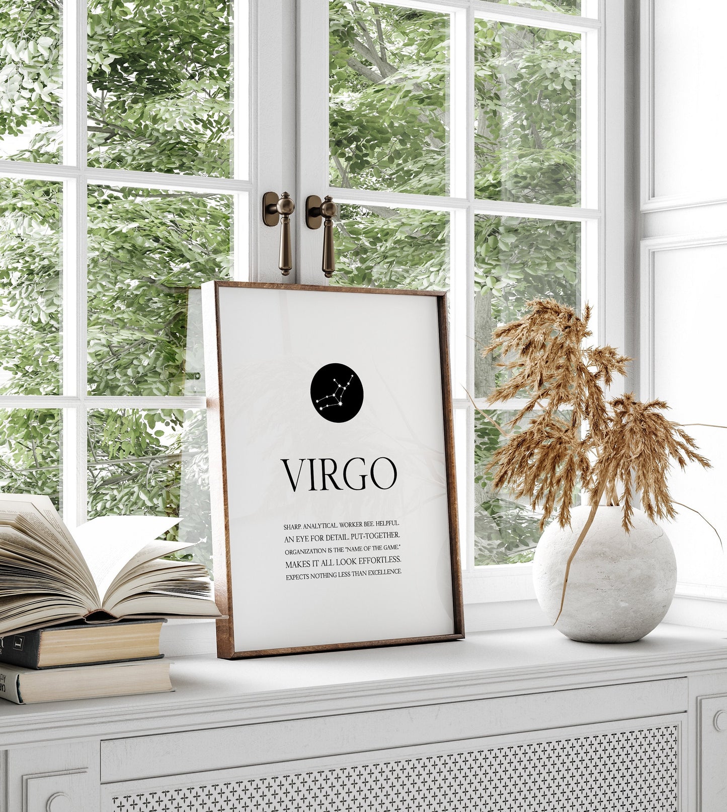 Virgo print,Virgo wall art,Zodiac Virgo print,Virgo constellation,Virgo gift,Zodiac print,Astrology print,Star sign,Zodiac birthday