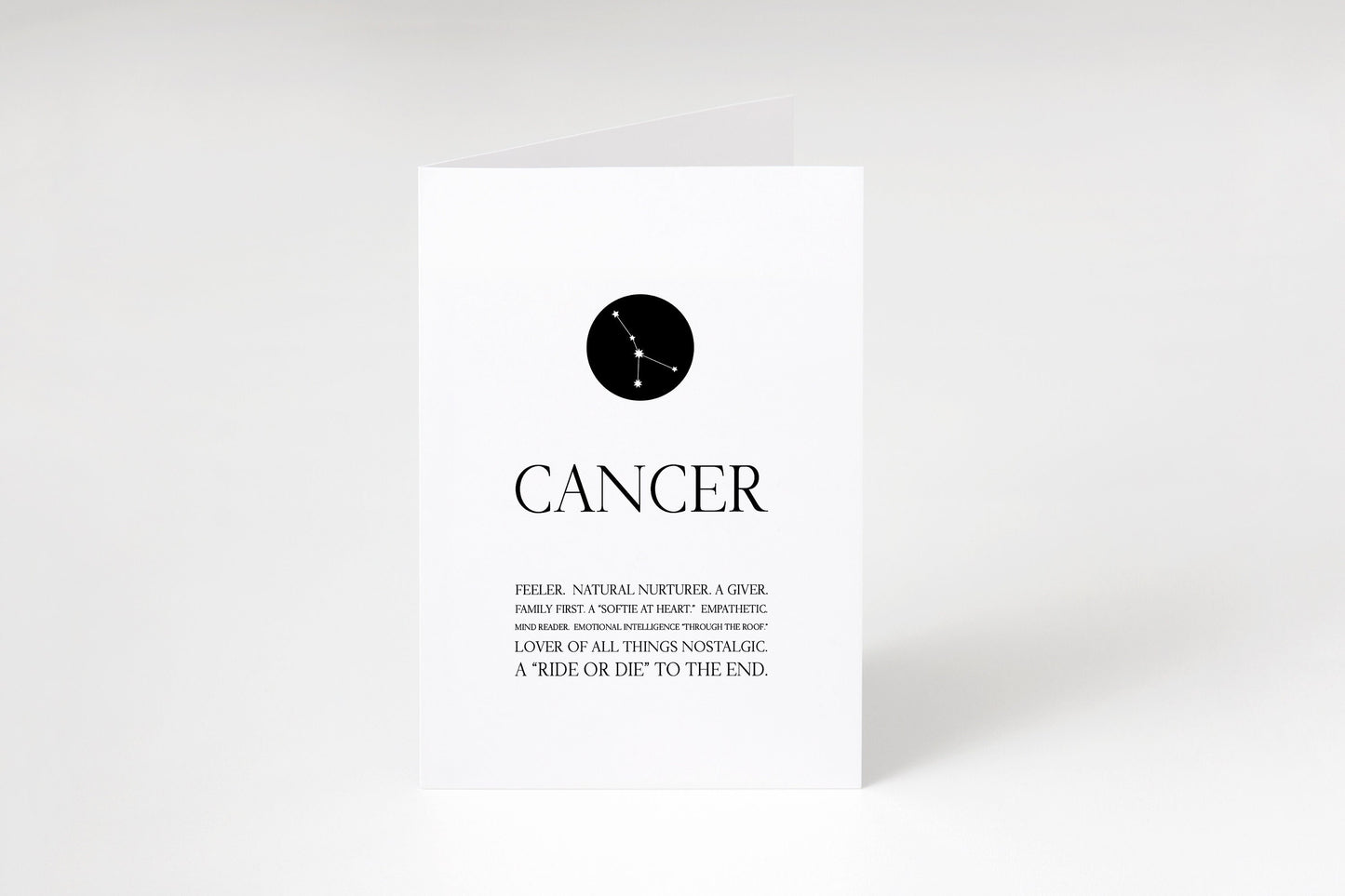 Cancer greeting card,Zodiac Cancer card,Zodiac birthday card,Cancer constellation card,Astrology card,Cancer gift,Zodiac greeting card