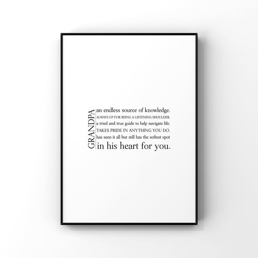 Grandpa definition,Grandpa definition print,Definition print,Gift for Grandpa,Grandpa gift,Grandfather gift,Father’s Day gift,Grandad gift