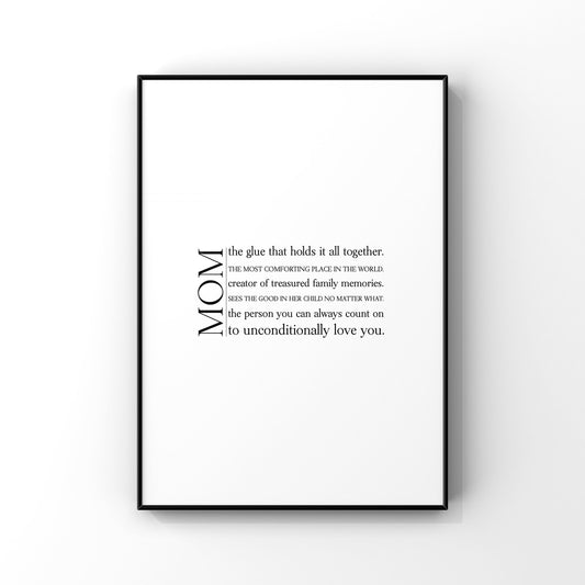 Mom definition,Mom definition print,Definition print,Gift for Mom,Gift for Mom,Mother’s Day gift,Mom birthday gift,Mother definition