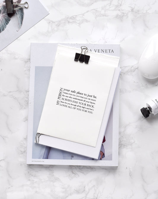 My person,My person definition card,My person definition,My person card,Card for best friend,Best friend card,My person quote card