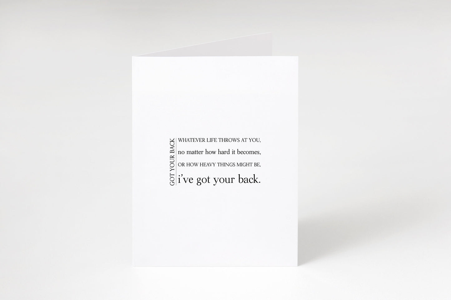 Got your back definition card,Got your back,Best friend card,Card for friend,Card for her,Card for him,Best friend card,Support card