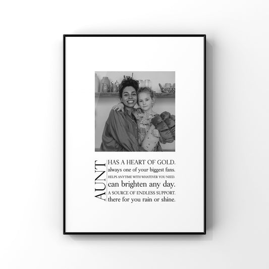 Custom Aunt definition,Aunt definition photo print,Personalized Aunt print,Gift for Aunt,Aunt birthday gift,Custom Aunt photo gift