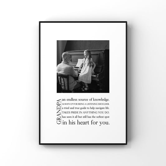 Custom Grandpa photo definition,Personalized Grandpa definition print,Definition photo print,Gift for Grandpa,Grandpa gift,Father’s Day gift