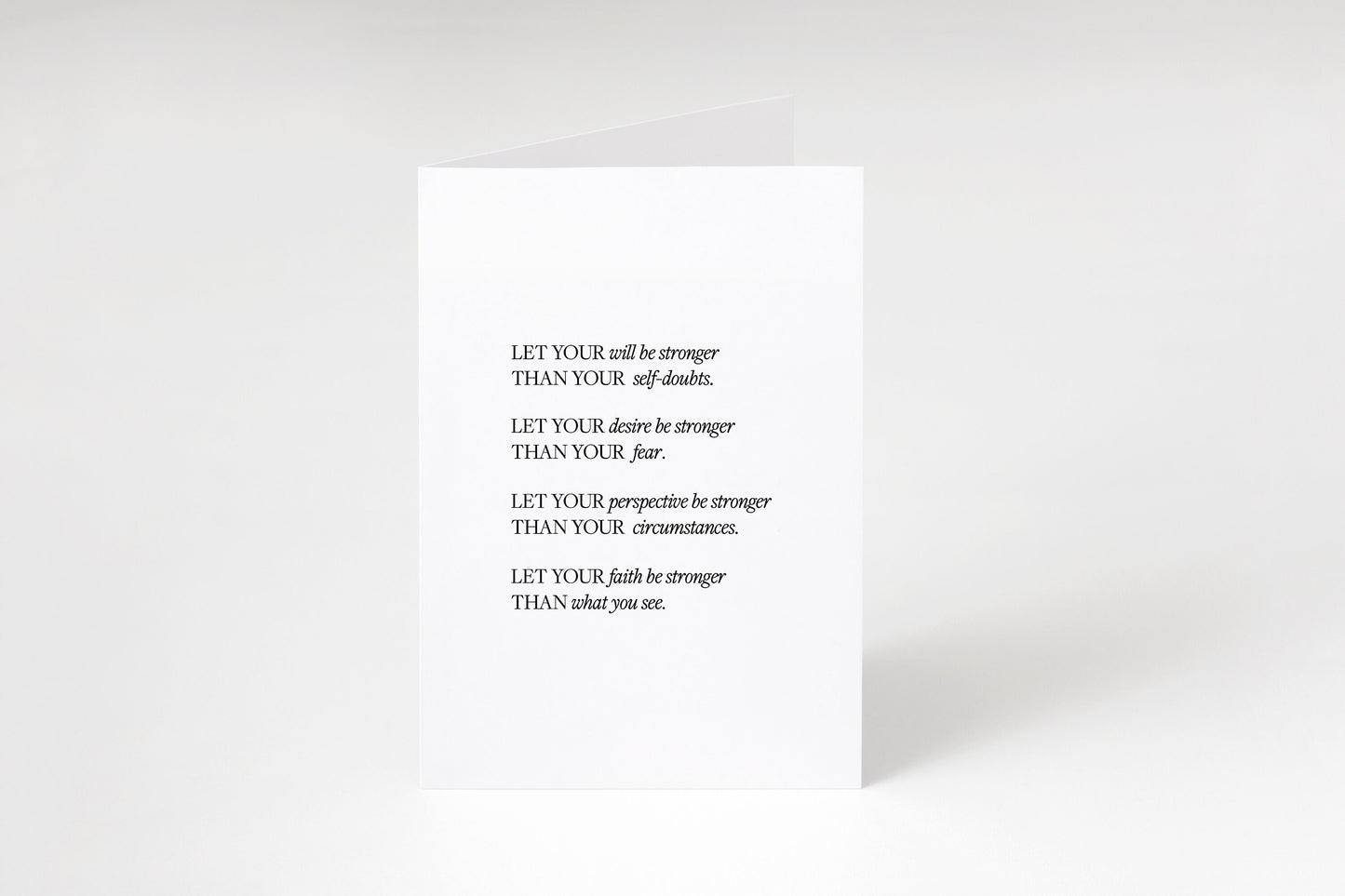 Let your will be stronger,Inspirational quote card,Encouraging note,Support card,Positive quote,Hang in there,Thinking of you card