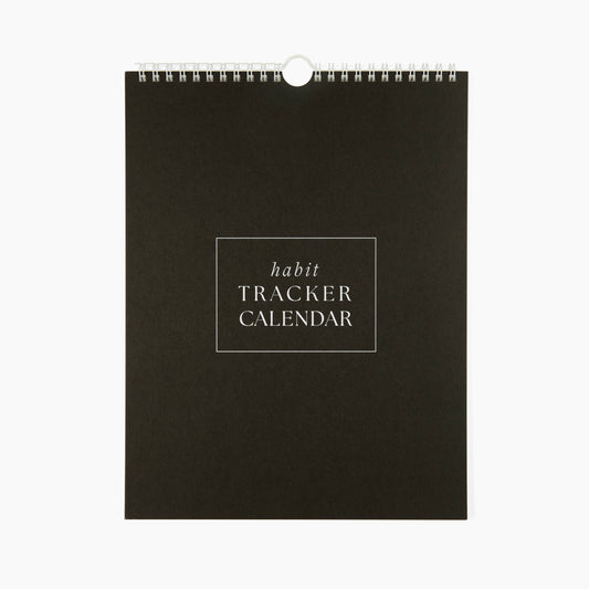 Habit tracker twelve month calendar