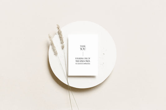 Thank you for being one of the kind ones,Thank you card,Encouraging note,Support card,Thank you note,Appreciation card,Thanks card