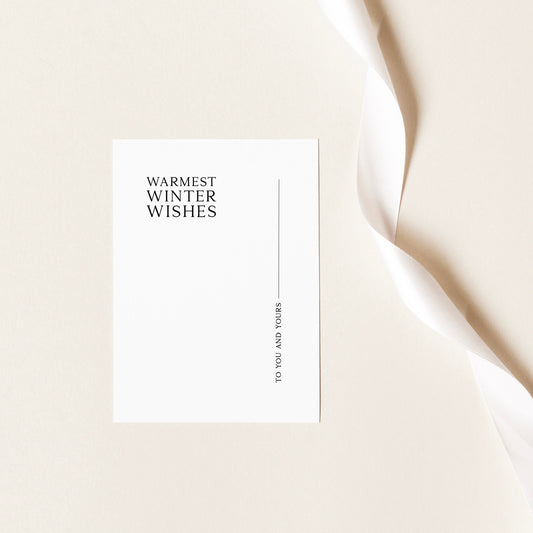 Warmest winter wishes, Christmas card set, Christmas card pack, Greeting card for Christmas, Card for Christmas, Christmas stationery