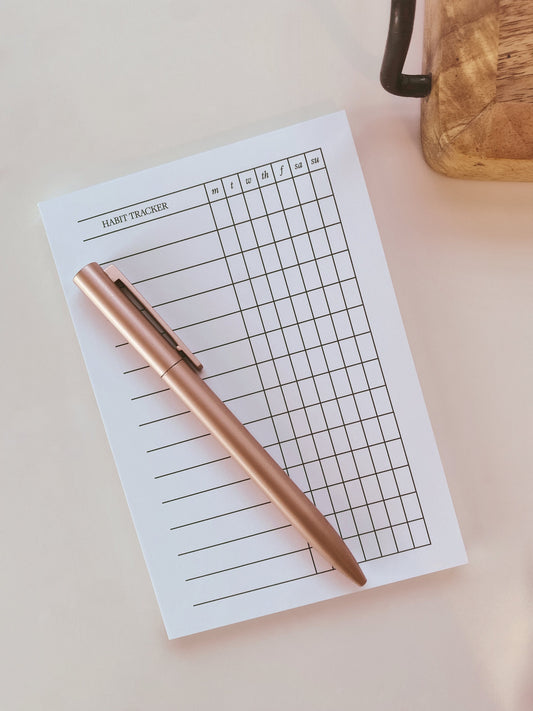 Habit tracker notepad