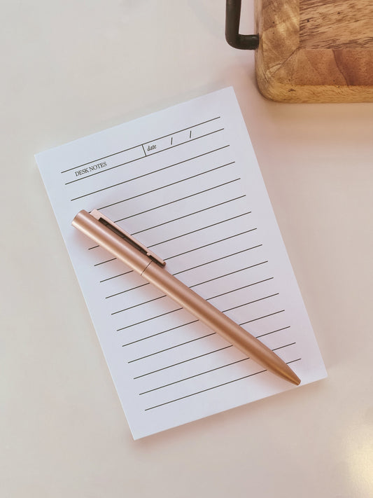 Desk notes notepad